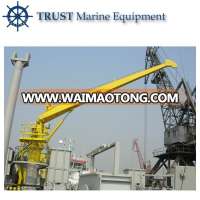 Marine deck small boat crane